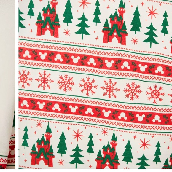 NWT Disney Santa Mickey Mouse ''Merry Christmas'' Fair Isle Spirit Jersey - Picture 5 of 7